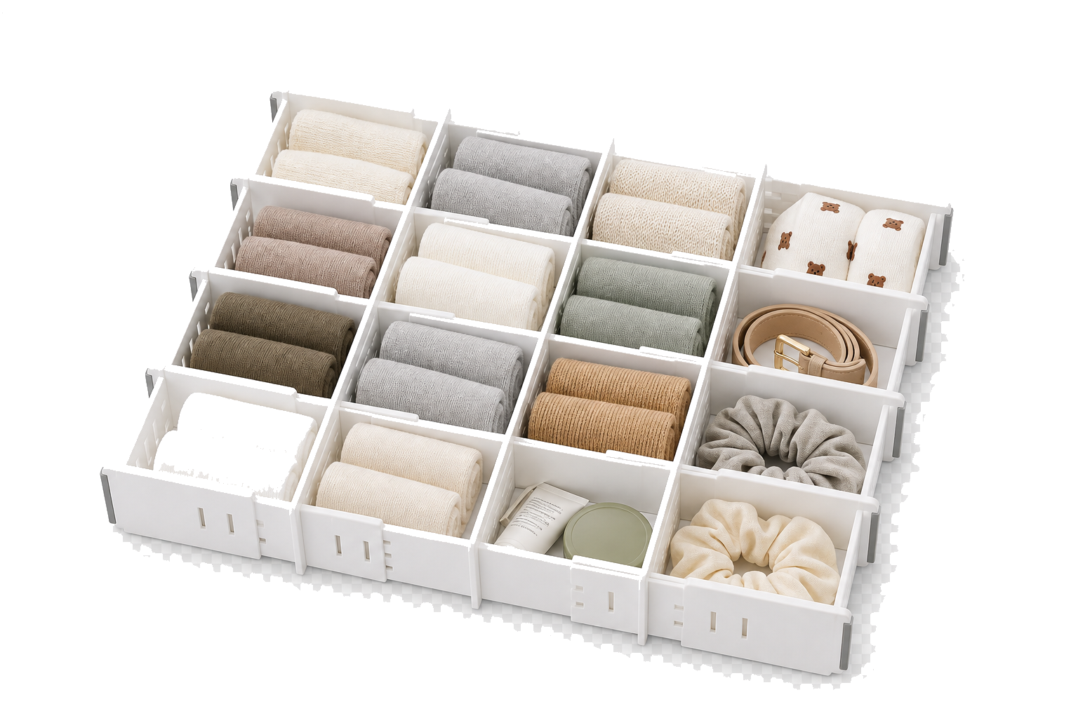 20-Grid Drawer Divider Organizer