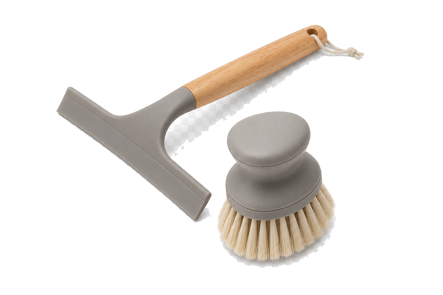 Silicone Sink Squeegee & Brush Set