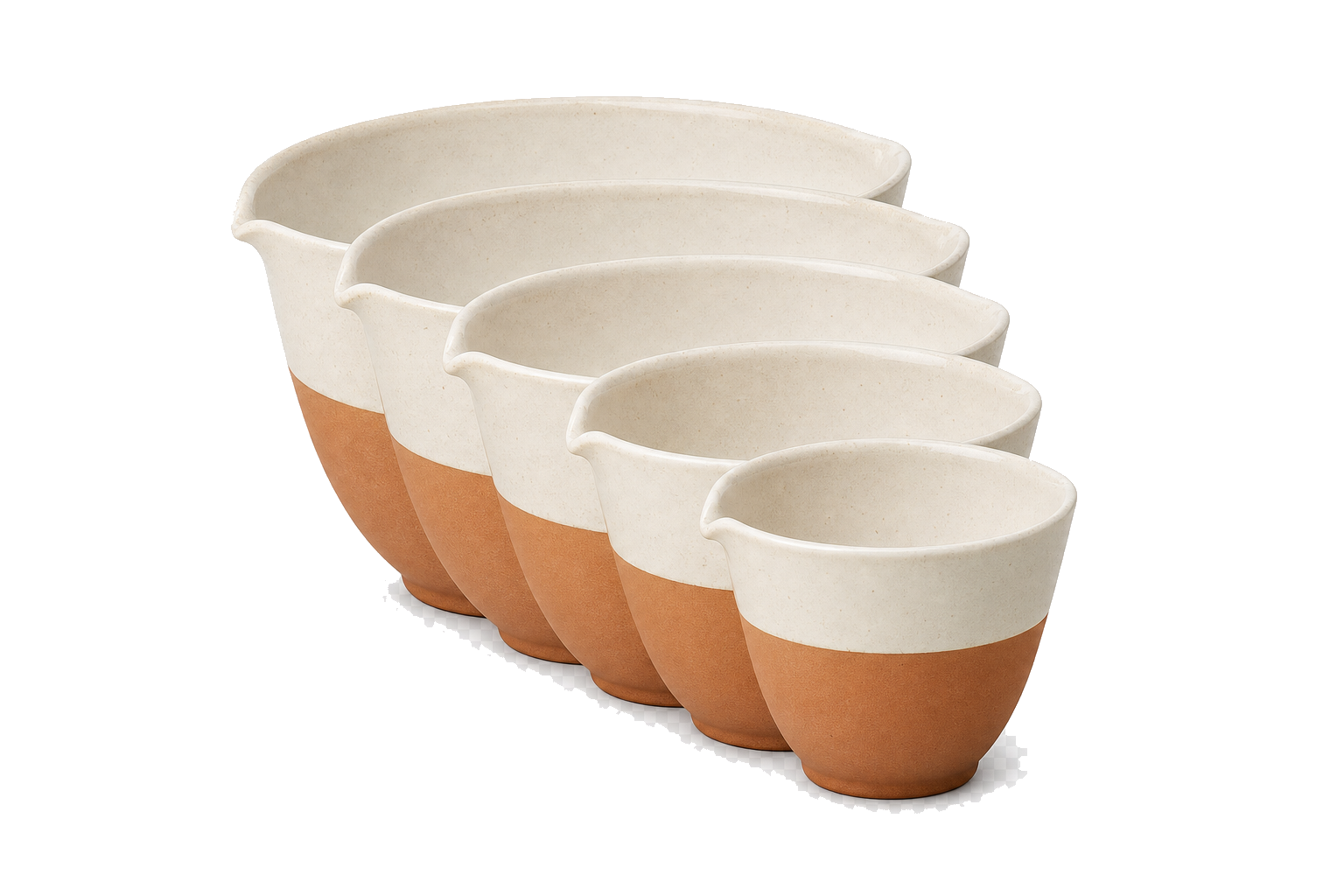 Stackable Ceramic Nesting Bowls (Set of 5)