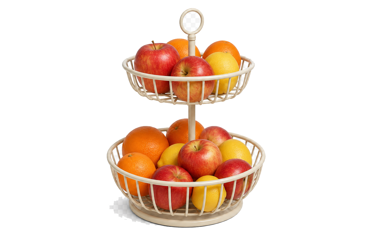 Two-Tier Fruit Basket Stand