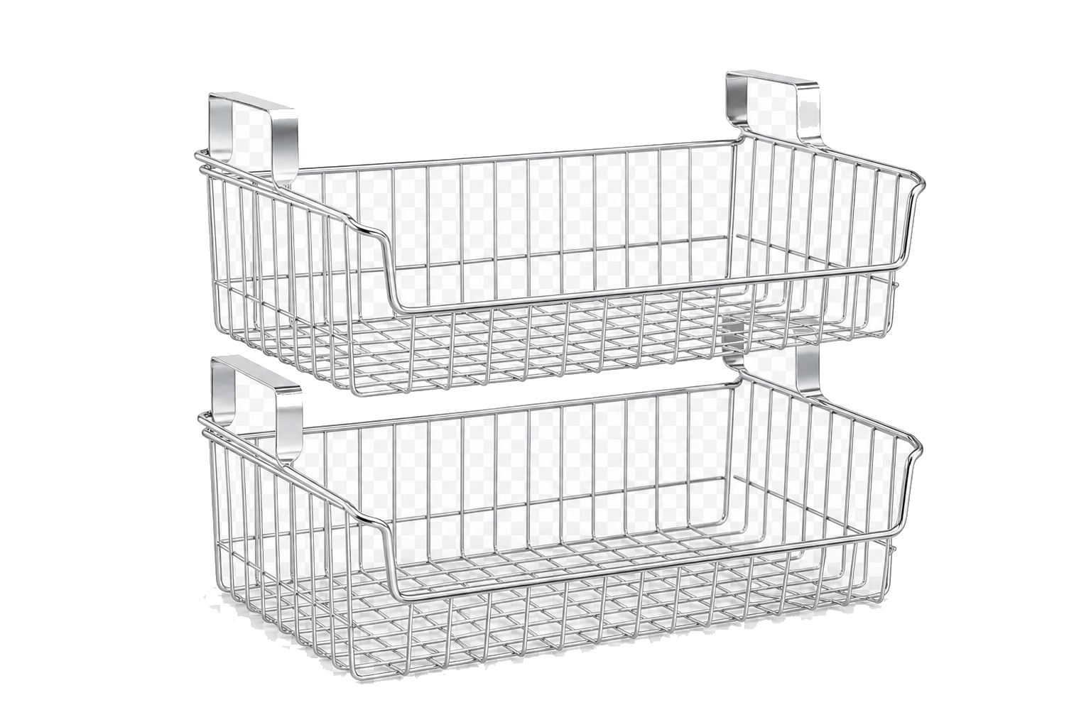 Under-Shelf Wire Basket Set